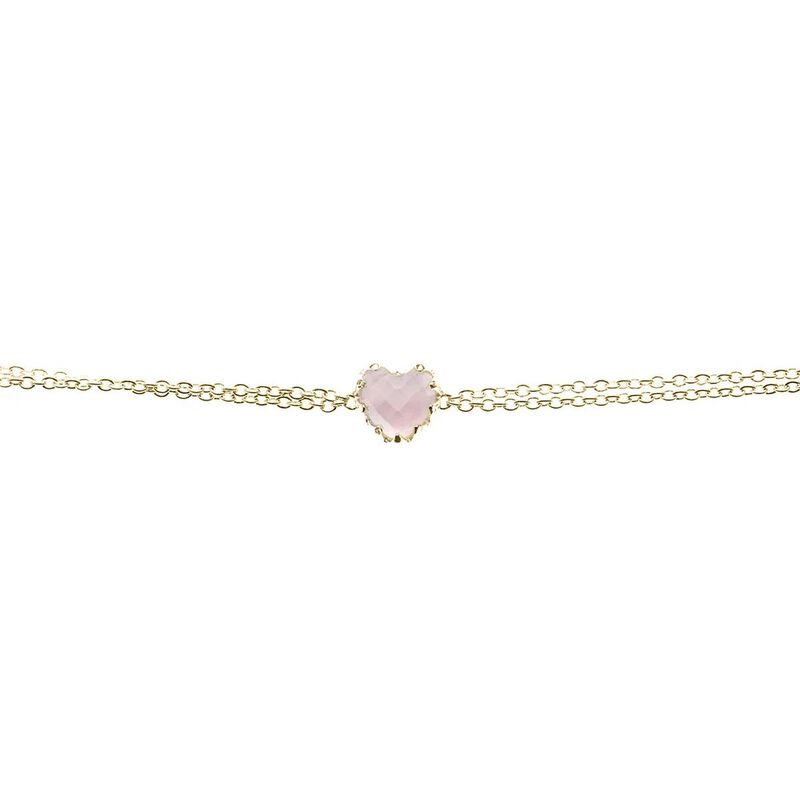 Stolen Girlfriends Club Love Claw Bracelet Rose Quartz image number 1